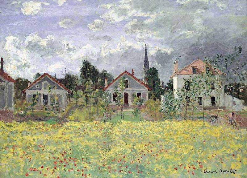 Claude Monet Maisons dArgenteuil china oil painting image